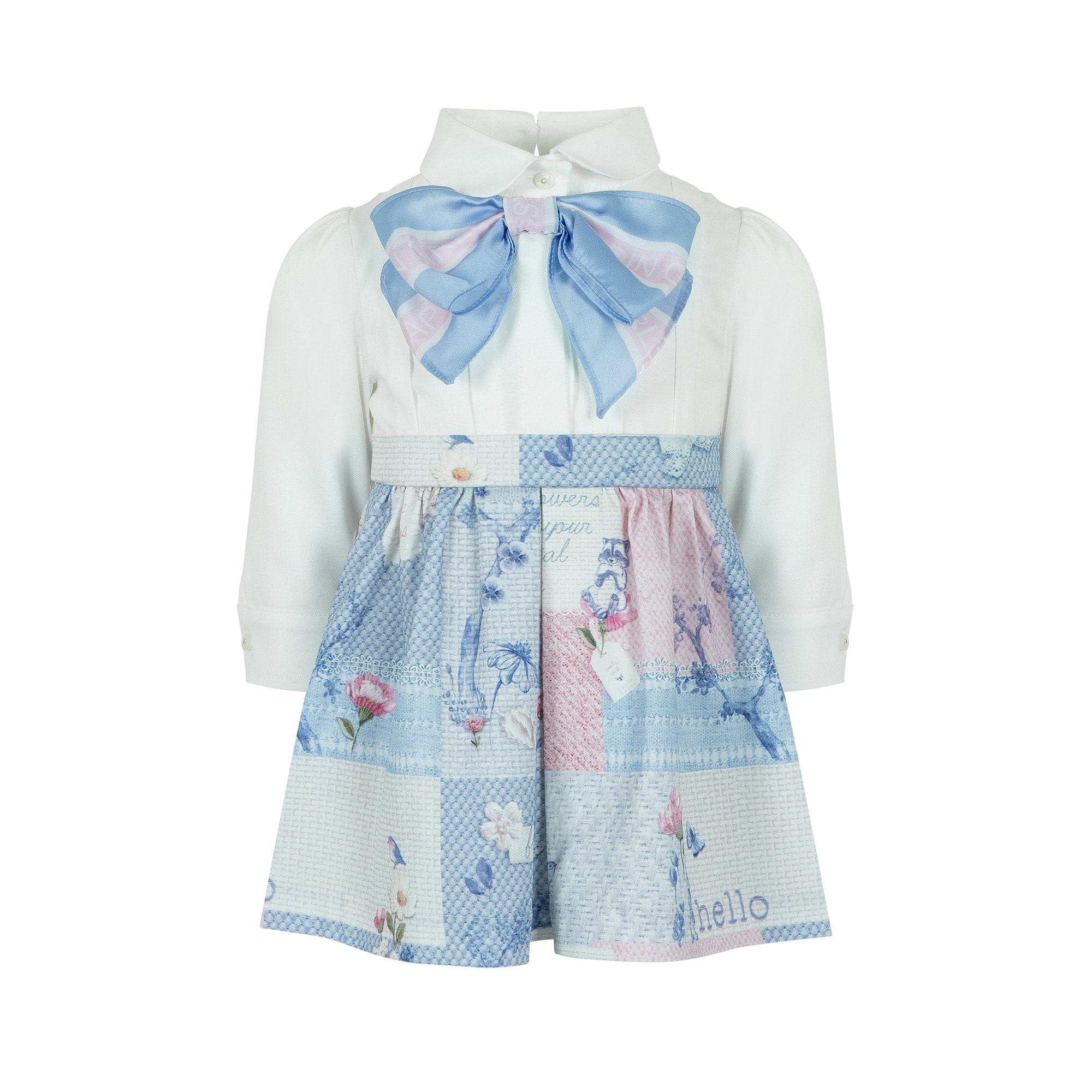 LAPIN HOUSE - Hello Floral Pinafore Dress - Blue