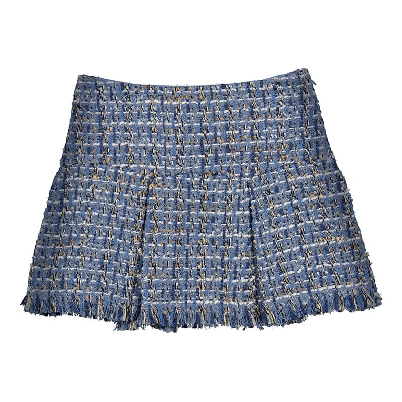 ABEL & LULA - Tweed Jacket Blouse & Skirt - Blue