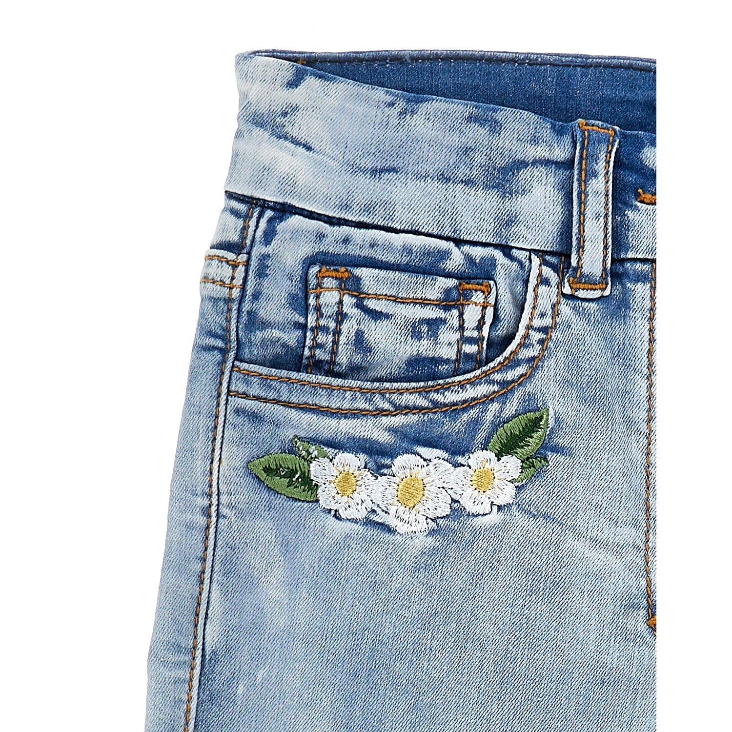 MONNALISA - Tinkerbell Three Piece Denim Set - White