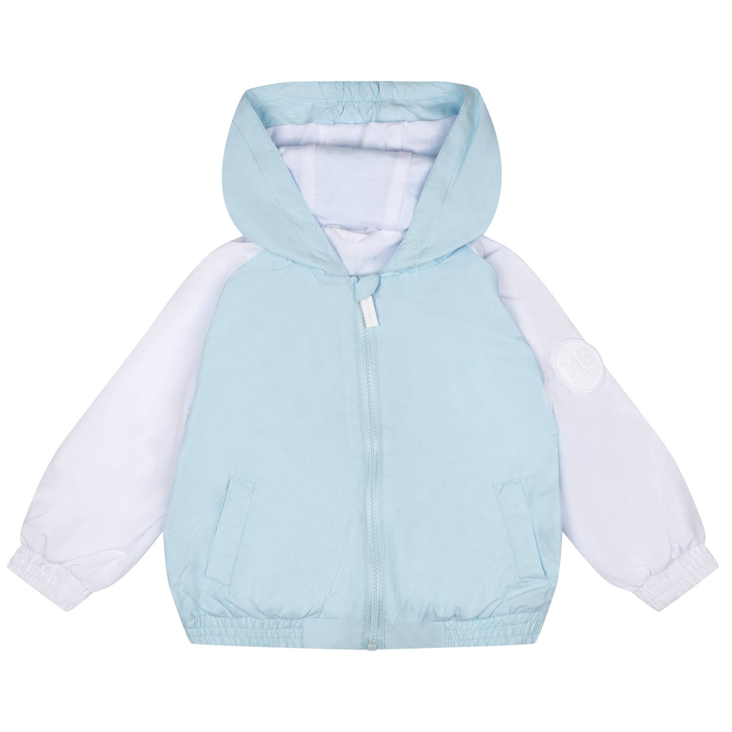 MITCH & SON - Tanner Sandy Shores Raglan Hooded Jacket - Sky Blue