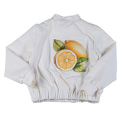 Daga - Sunny Lemons Bomber Jersey Jacket - Cream