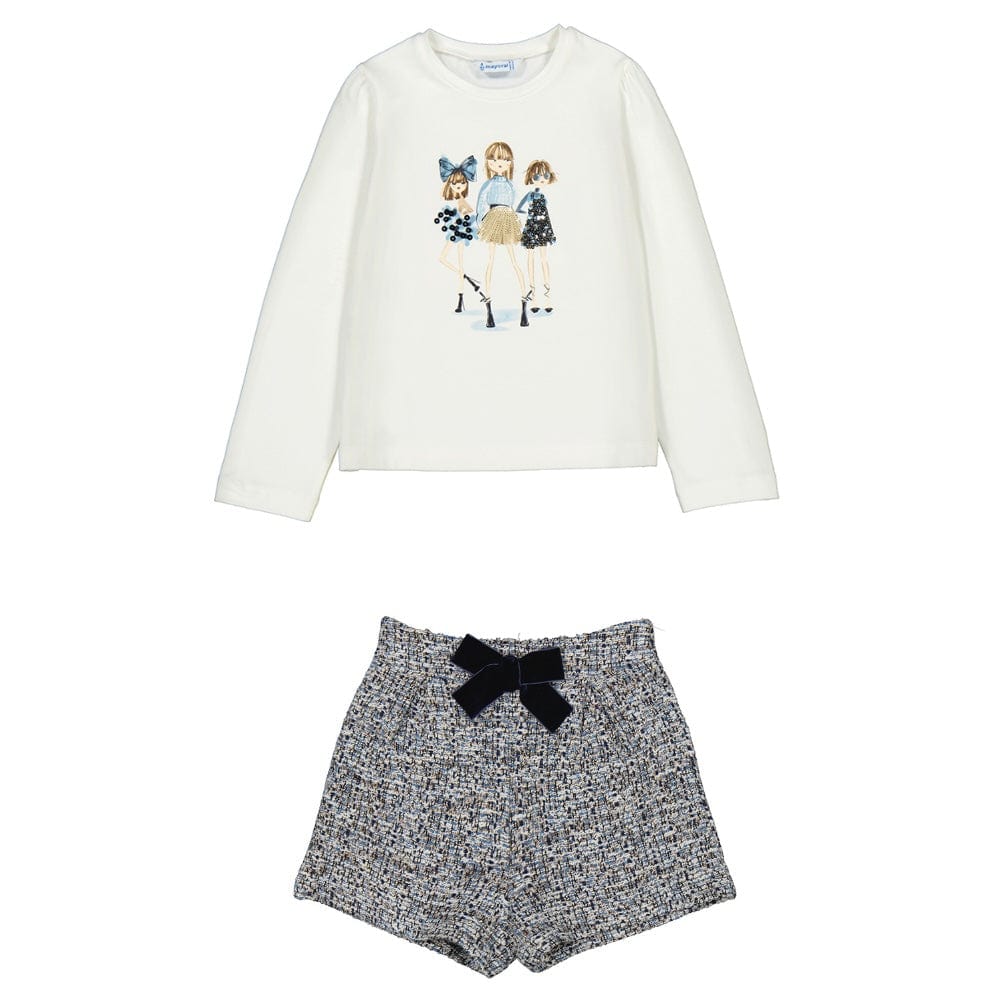 MAYORAL - Tweed Short Set - Navy