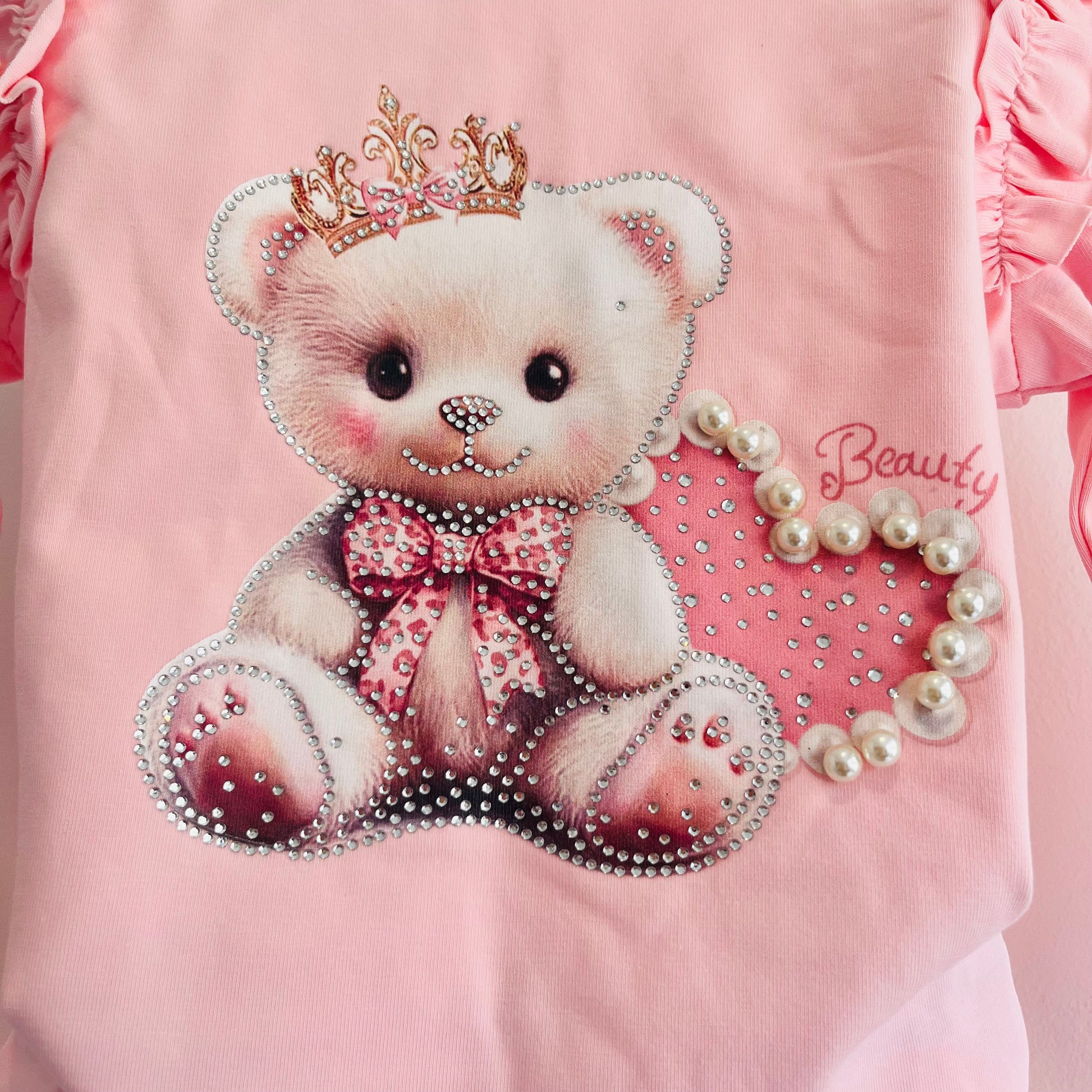 IS - Teddy Skirt Set - Pink