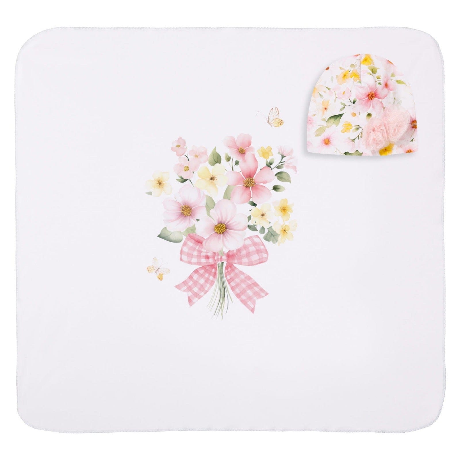 SOFIJA - Paloma Swaddle Blanket & Hat - White