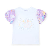 A DEE - Sally Pastel Parlour Ice Cream Print Frill Skirt Set  - White