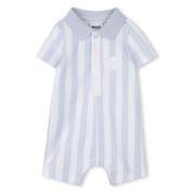 BOSS - Stripe Romper  -  Blue