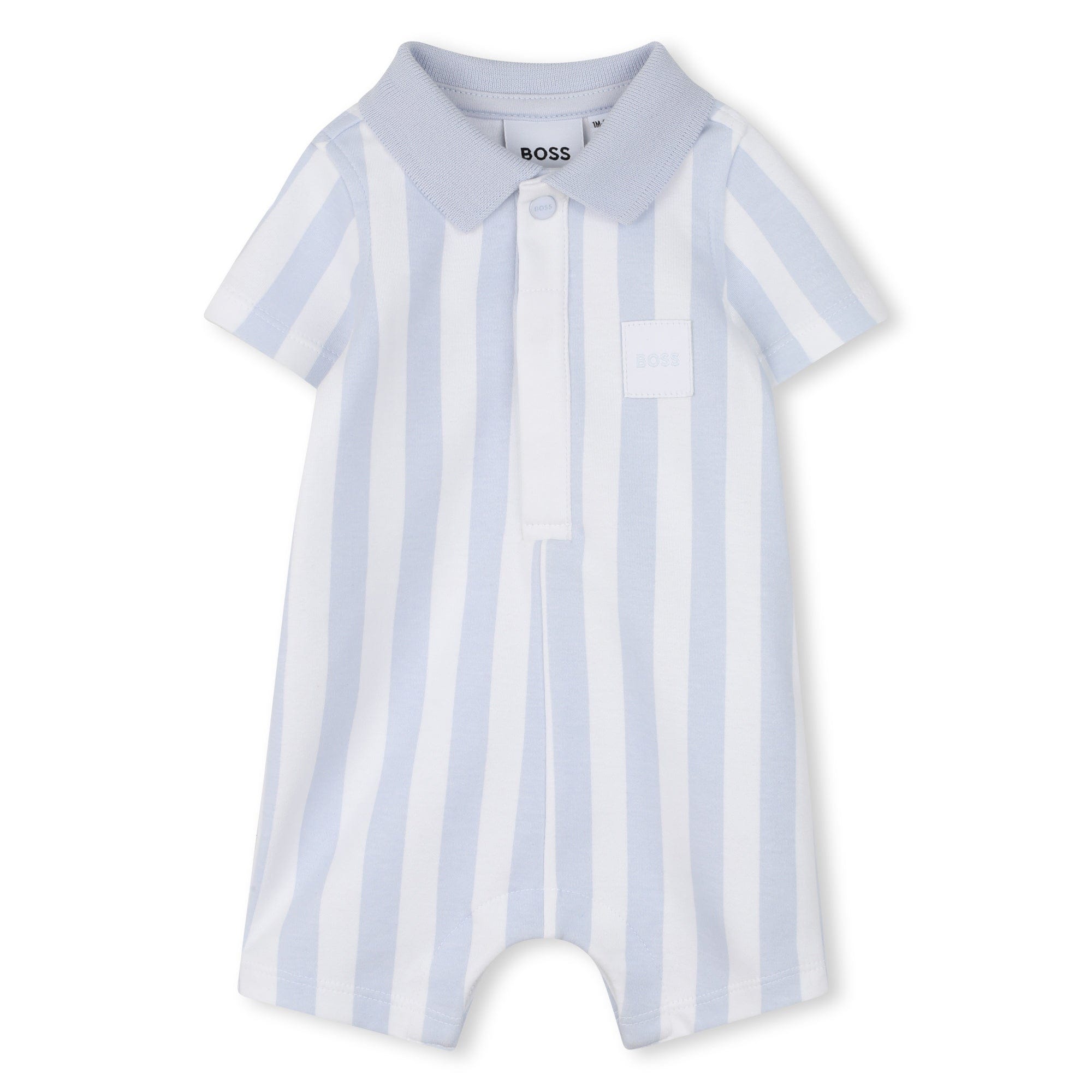 BOSS - Stripe Romper  -  Blue