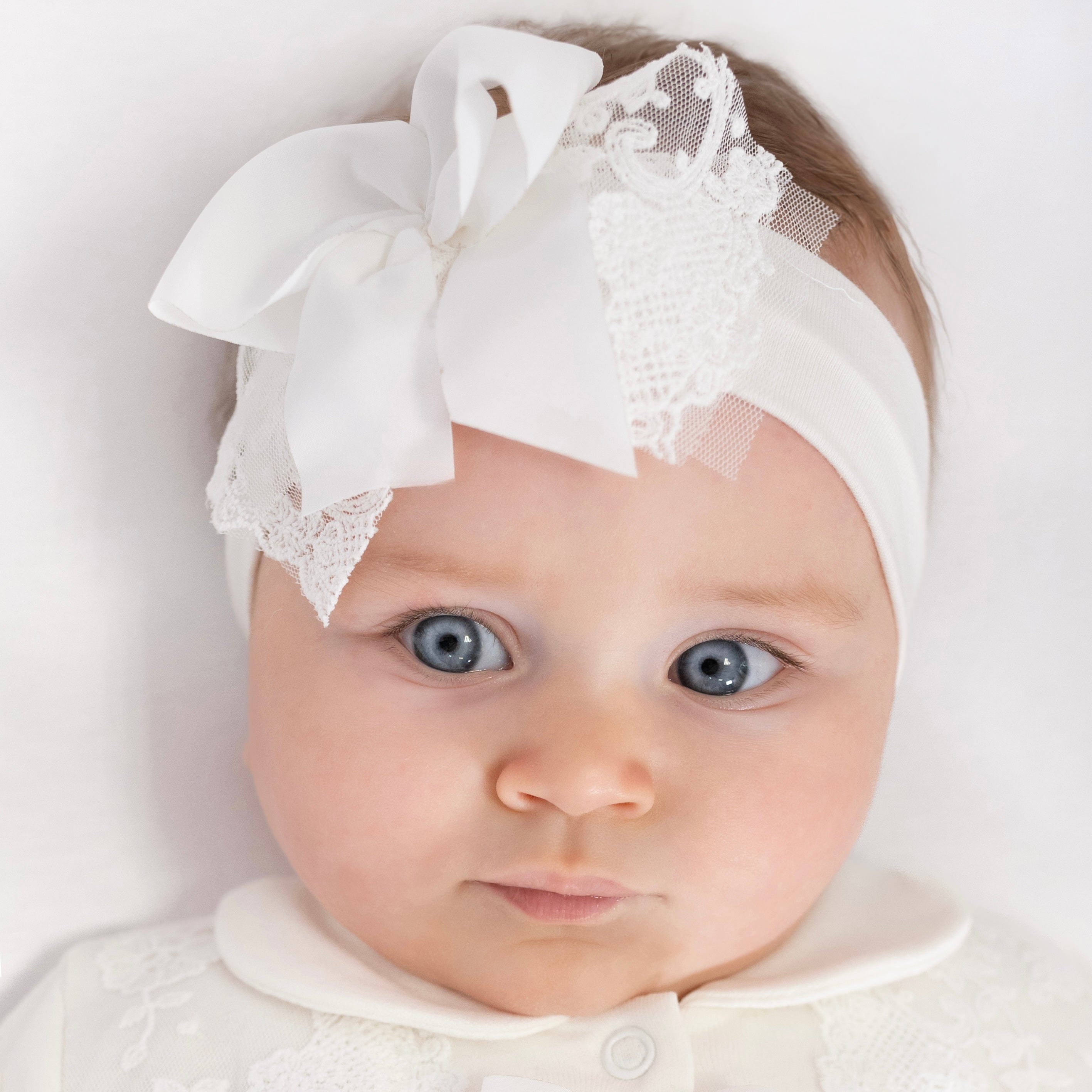 FIRST BABY - Oliwia Lace Hairband  - Ivory