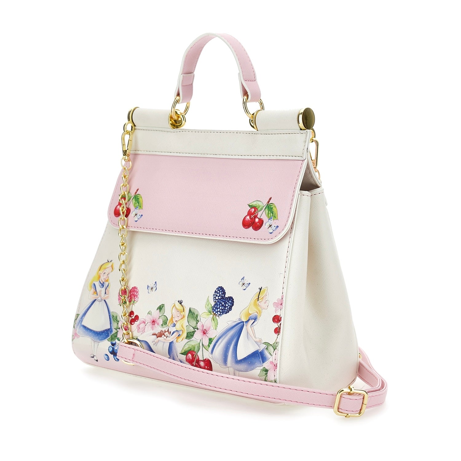 MONNALISA - Alice In Wonderland Handbag - White