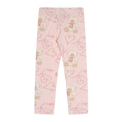 A DEE - Abstract Teddy Saz Baggy Tee Teddy Legging Set - Baby Pink