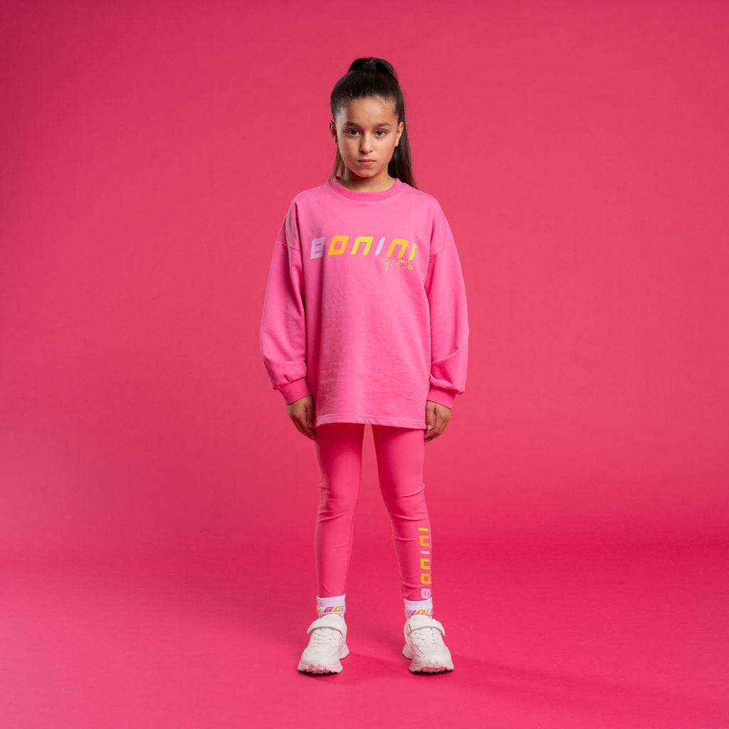 BONINI BY A DEE - Groove & Inspire Logo Sweatshirt - Hot Pink
