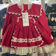 LA AMAPOLA - Valentina Baby Dress - Red