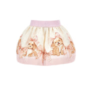 MONNALISA - Bebe Puppy Skirt Set - Pink