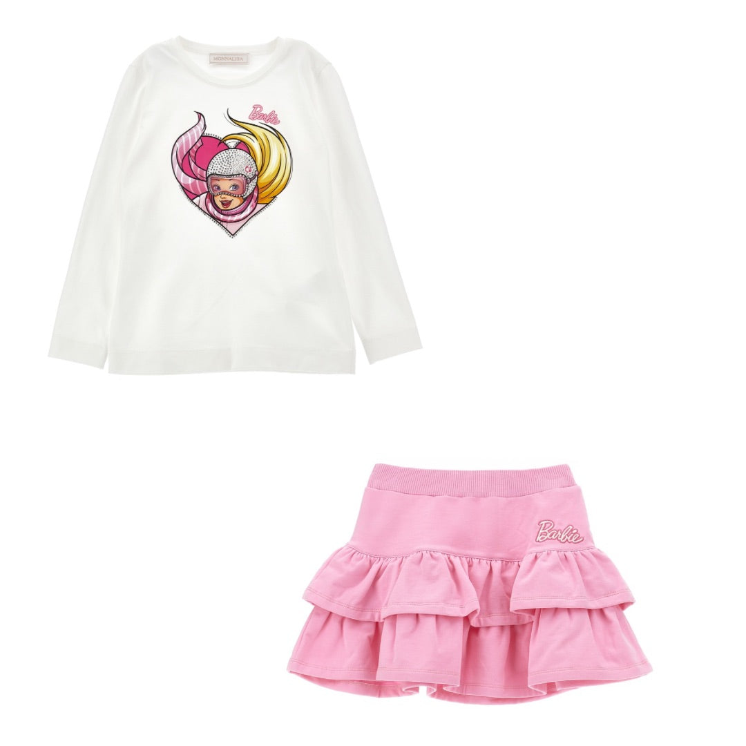 MONNALISA - Barbie Skirt Set - Pink