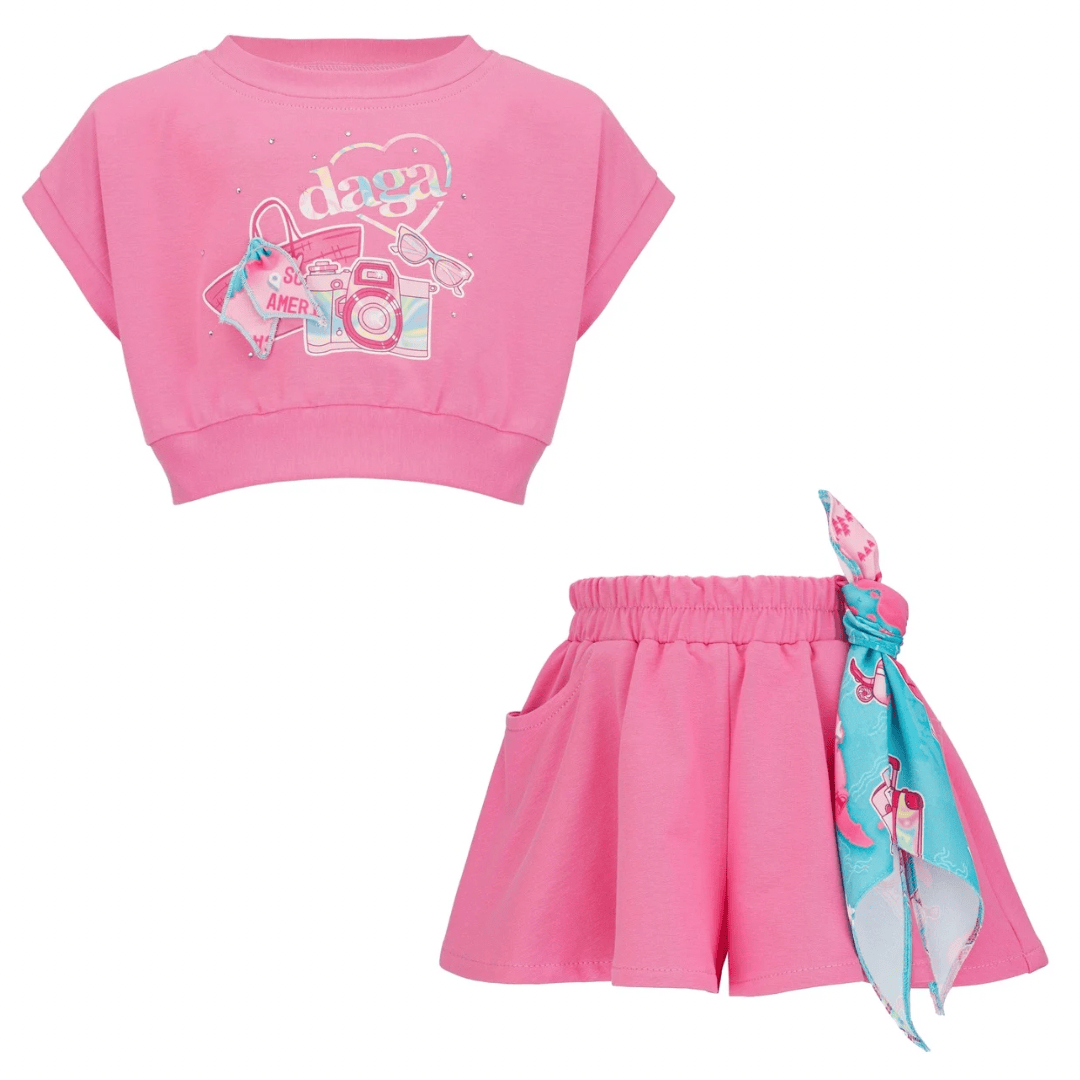 Daga -Sugar Trip Short Set - Pink