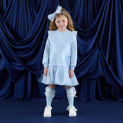 A DEE - Twilight Twirls Lacey Sweat Tulle Dress - Powder Blue
