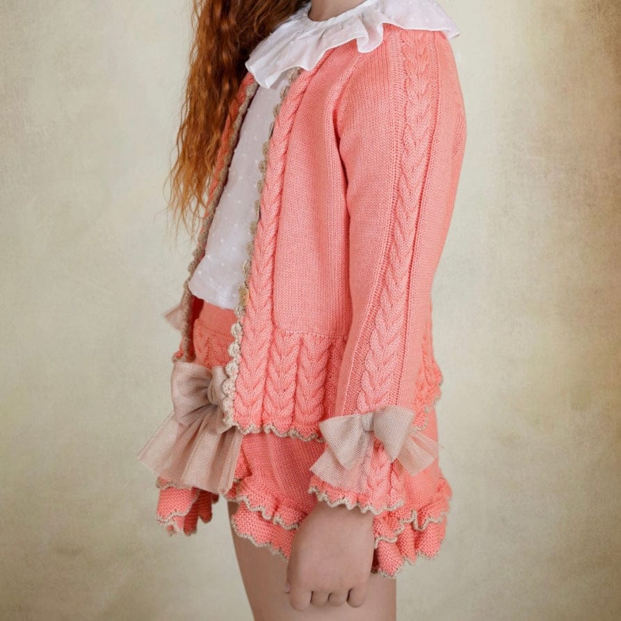 Rahigo - Four Piece Skirt Set -  Coral