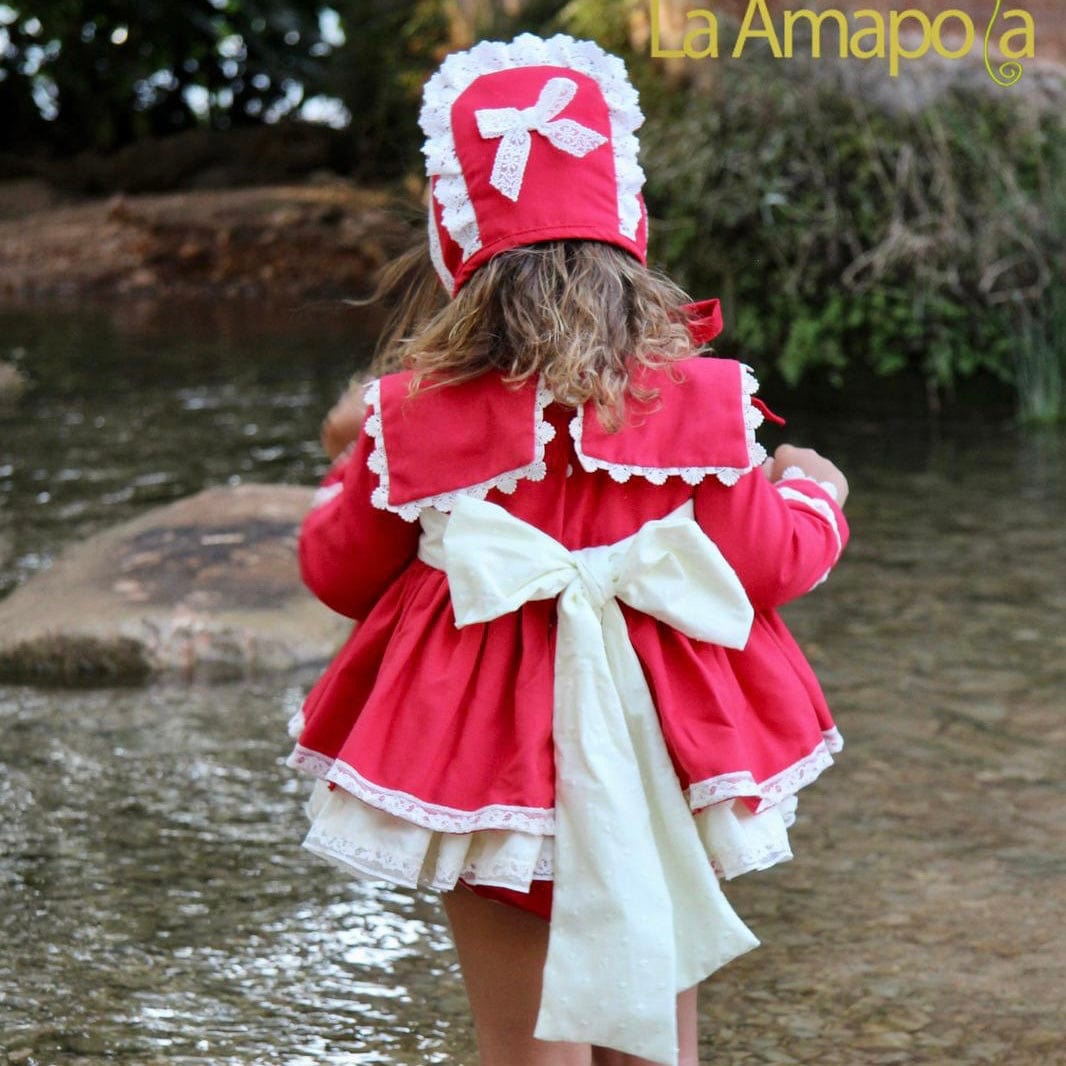 la amapola red dress La Amapola Dress Age 5