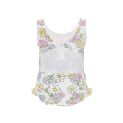 MONNALISA - Alice In Wonderland Bebe Daisy Swimsuit - White