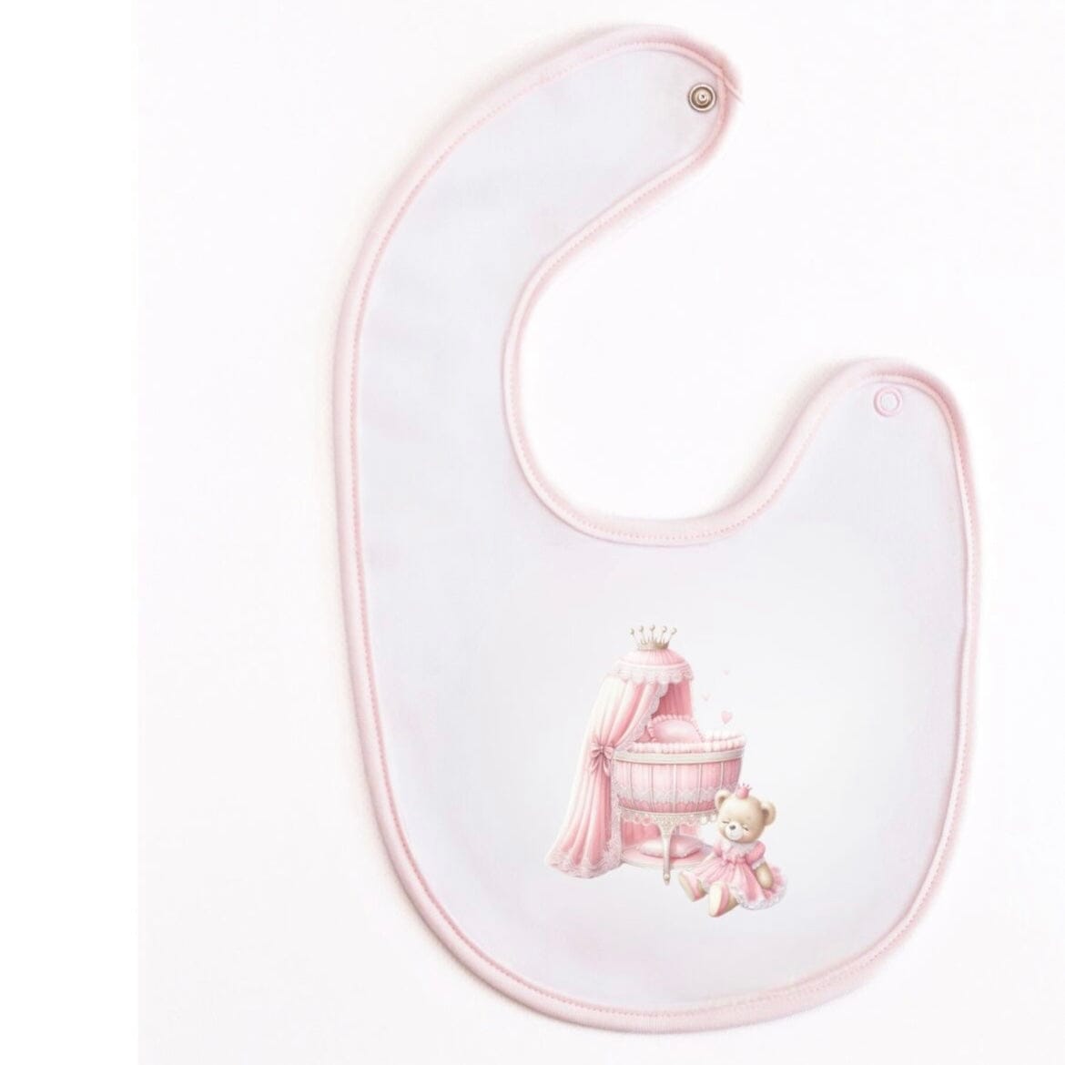 FIRST BABY - Royal Bib  - Pink
