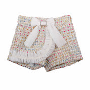 NAXOS - Tweed Multi Colour Four Piece Short Set - Cream