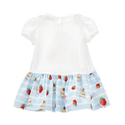 MONNALISA - Winnie The Pooh Bebe Jersey Dress - Blue
