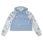 A DEE - A Dee On Ice Paula 2 Tone Diamond Print Tracksuit - Iced Blue