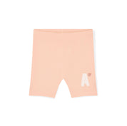 A DEE - Sisi Signature Summer Initial Print Hoody Cycling Short Set - White