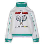 MARC JACOBS- Mickey Mouse Collab Zip Jersey Jacket - Ivory