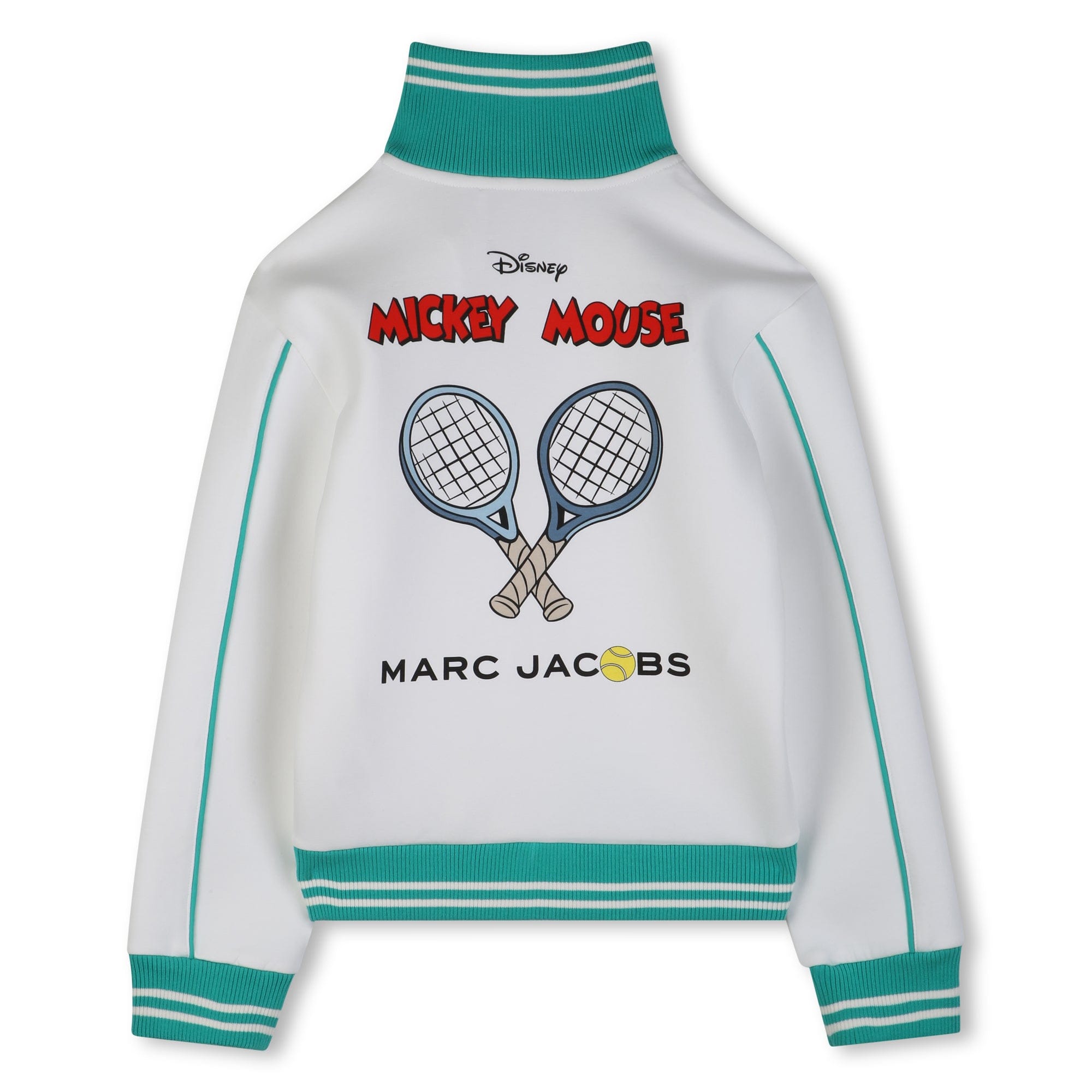 MARC JACOBS- Mickey Mouse Collab Zip Jersey Jacket - Ivory