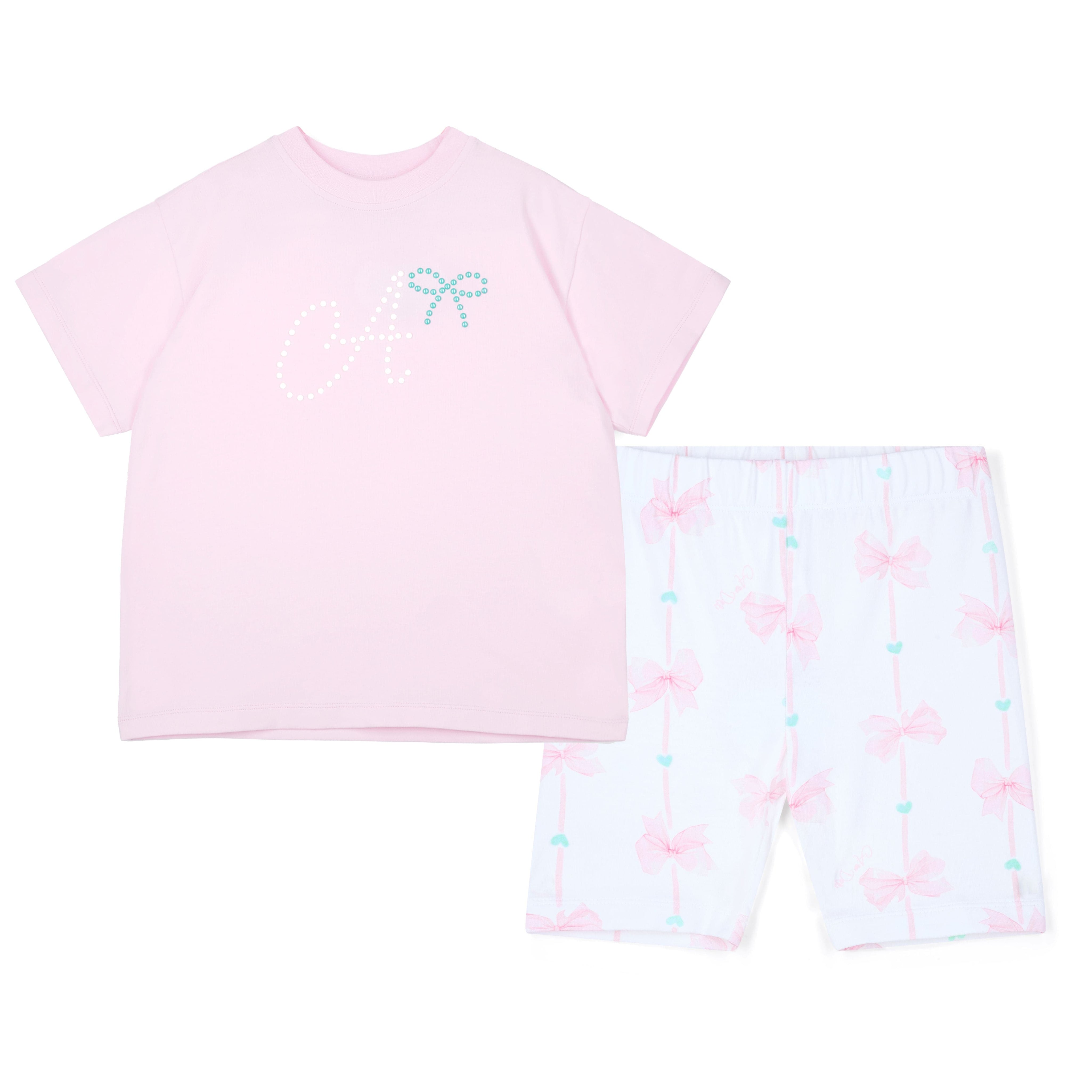 A DEE - Rebecca Bow-tique Chic Cycling Short Set - Pink