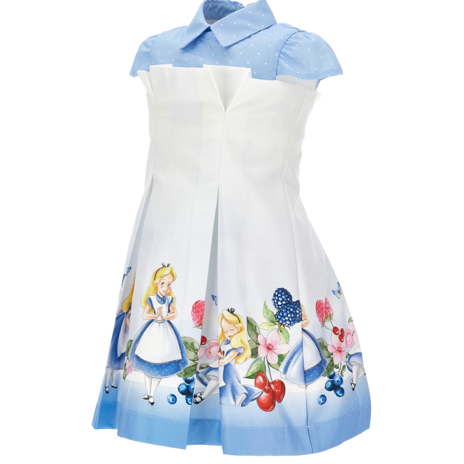 MONNALISA - Alice In Wonderland Dress - Blue