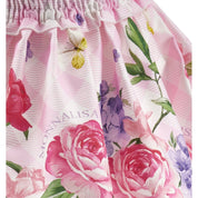 MONNALISA - Garden Party Butterfly Top & Skirt Set - Pink