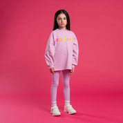 BONINI BY A DEE - Groove & Inspire Logo Sweatshirt - Lilac Bloom