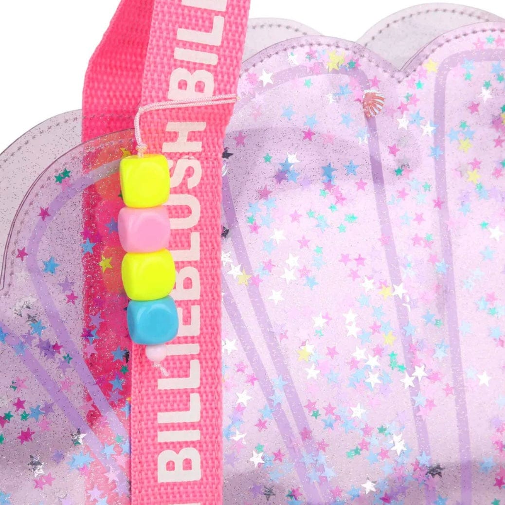 BILLIEBLUSH -  Clear Sequin Shell Bag - Multi