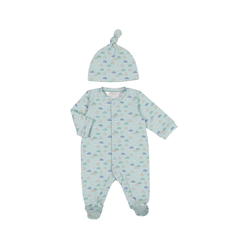 MAYORAL - Car Babygrow With Hat - Jade