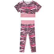 BONINI BY A DEE - Printed Sport Top & Legging Set Energy & Sprint - Peony Pink