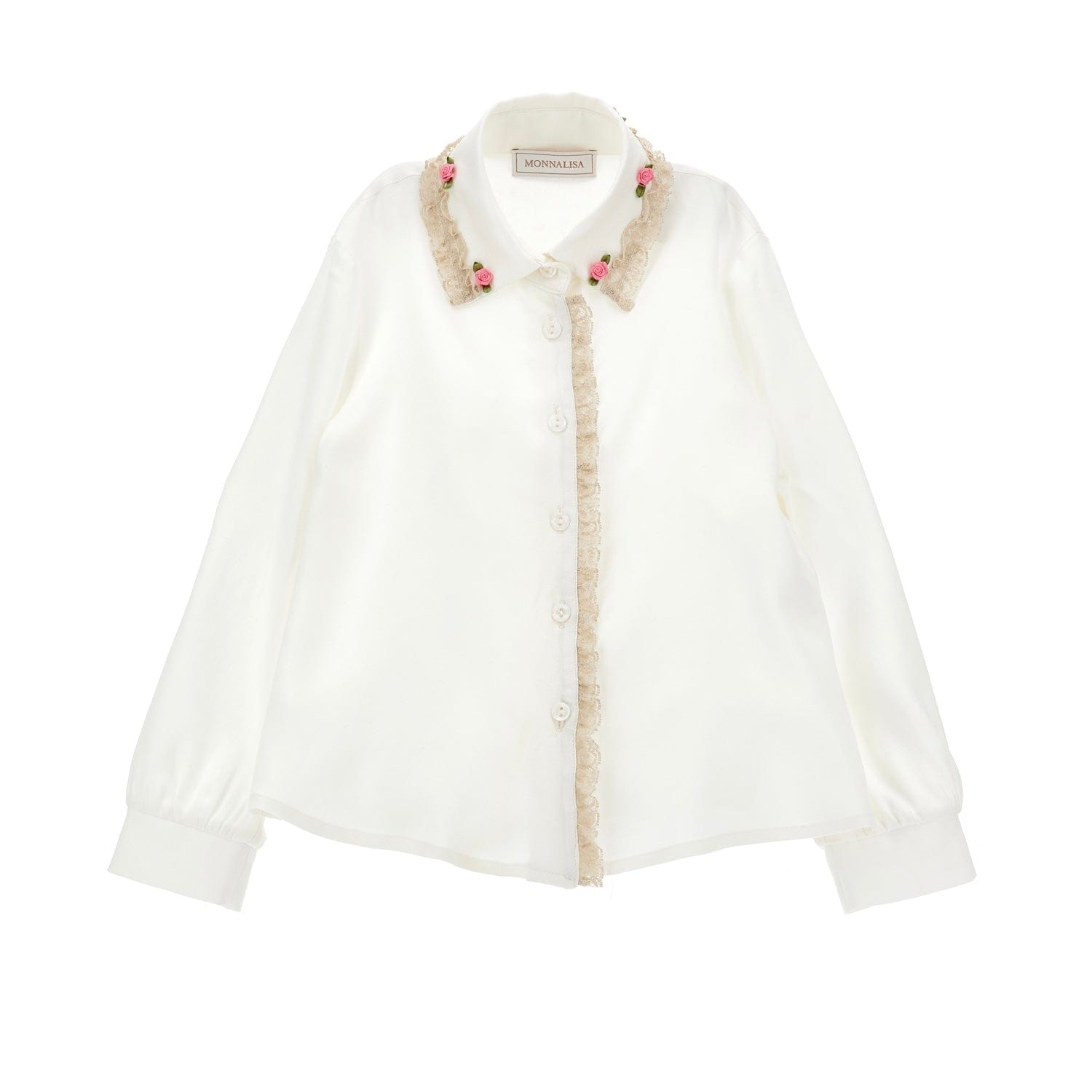 MONNALISA - Rose Blouse & Skirt Set - Pink
