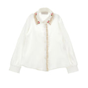 MONNALISA - Rose Blouse & Skirt Set - Pink