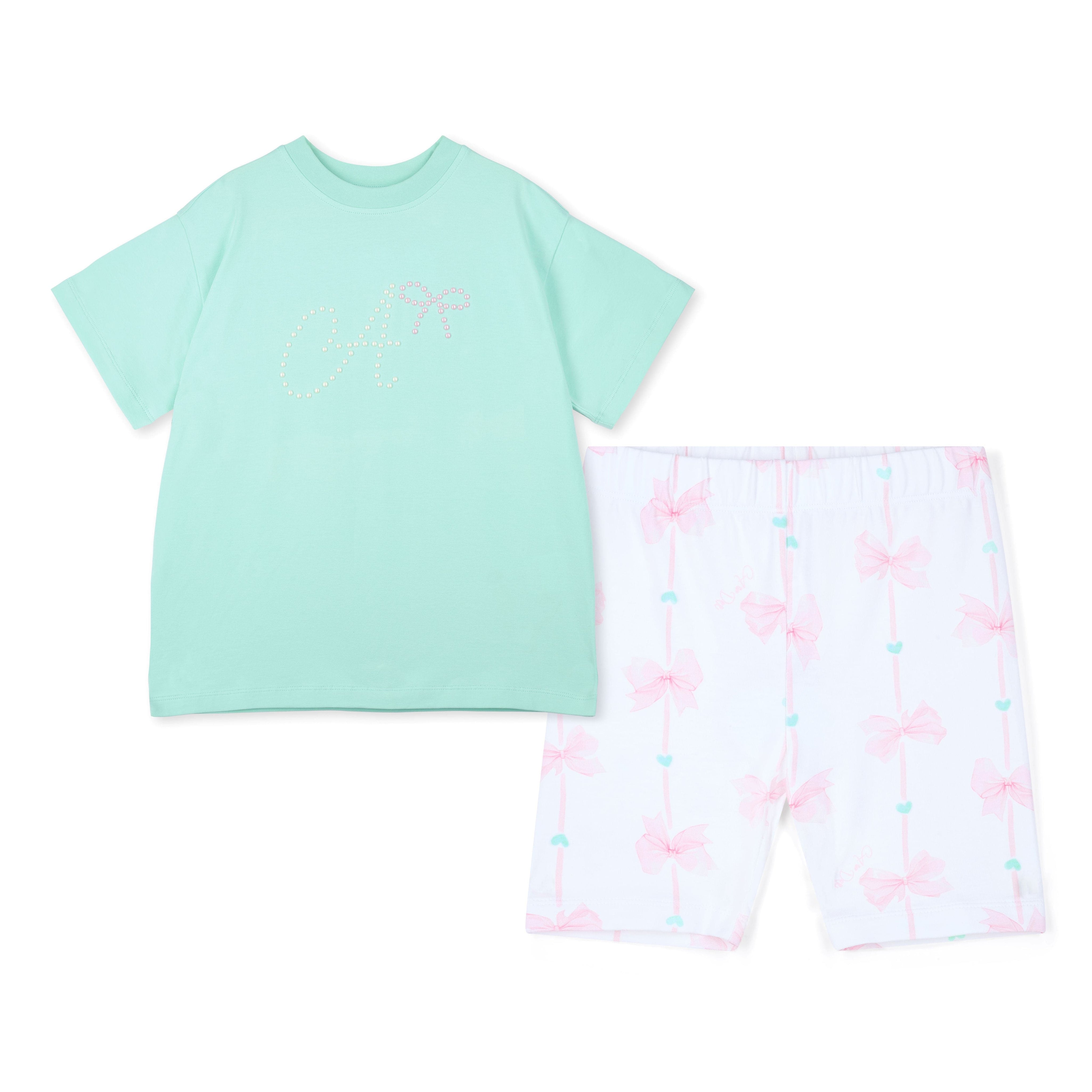 A DEE - Rebecca Bow-tique Chic Cycling Short Set - Mint