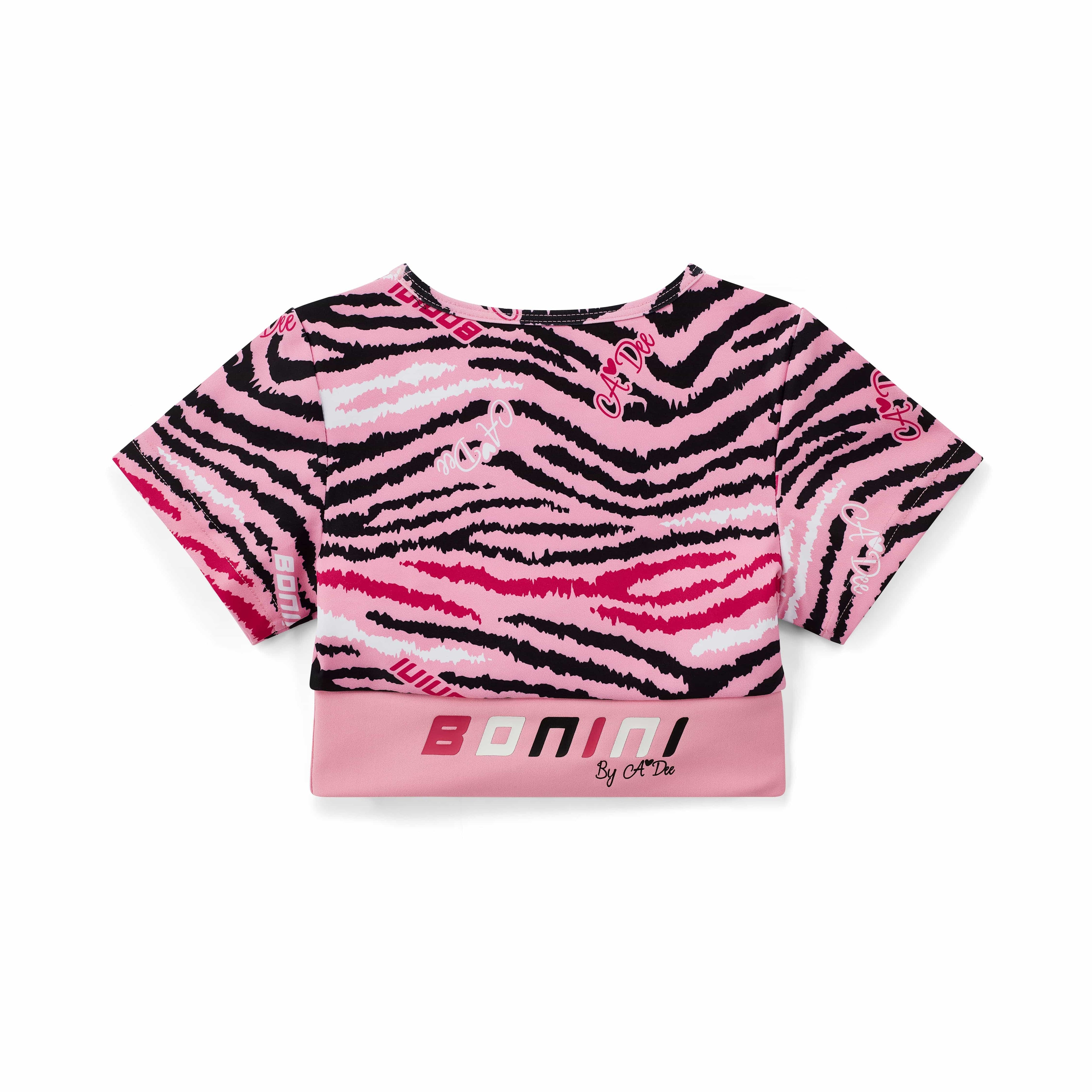 BONINI BY A DEE - Printed Sport Top & Legging Set Energy & Sprint - Peony Pink