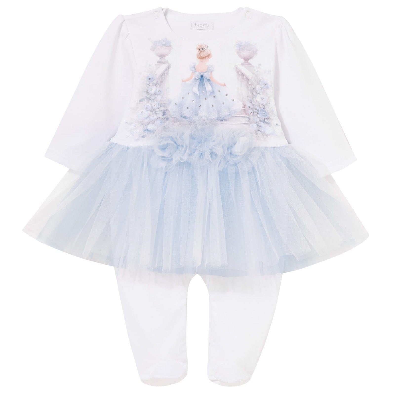 SOFIJA -Arabella Babygrow - Blue