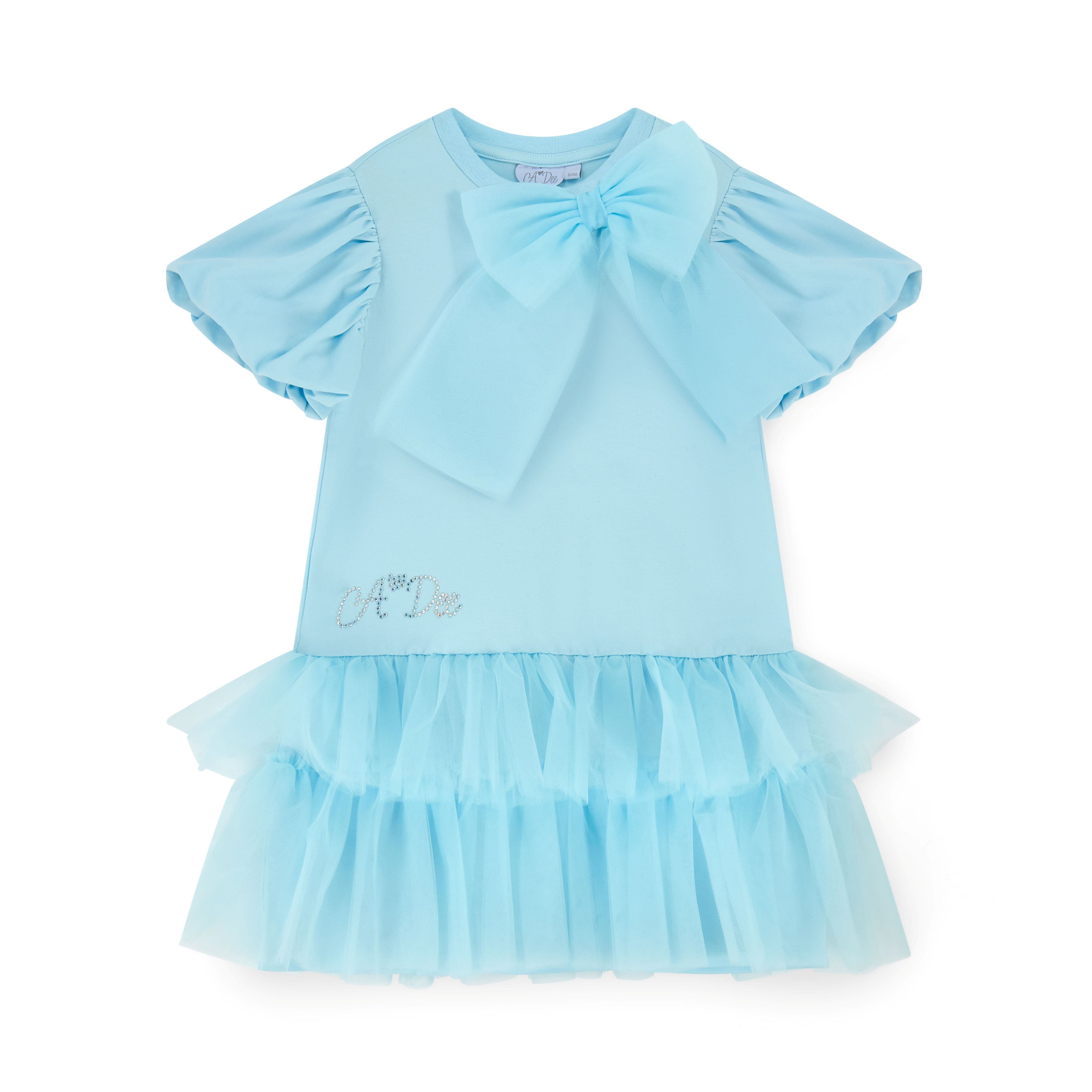 A DEE - Sparkle Pastel Parlour Tulle Frill Dress - Blue