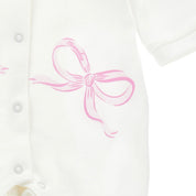 MONNALISA - Bow Babygrow  - Pink