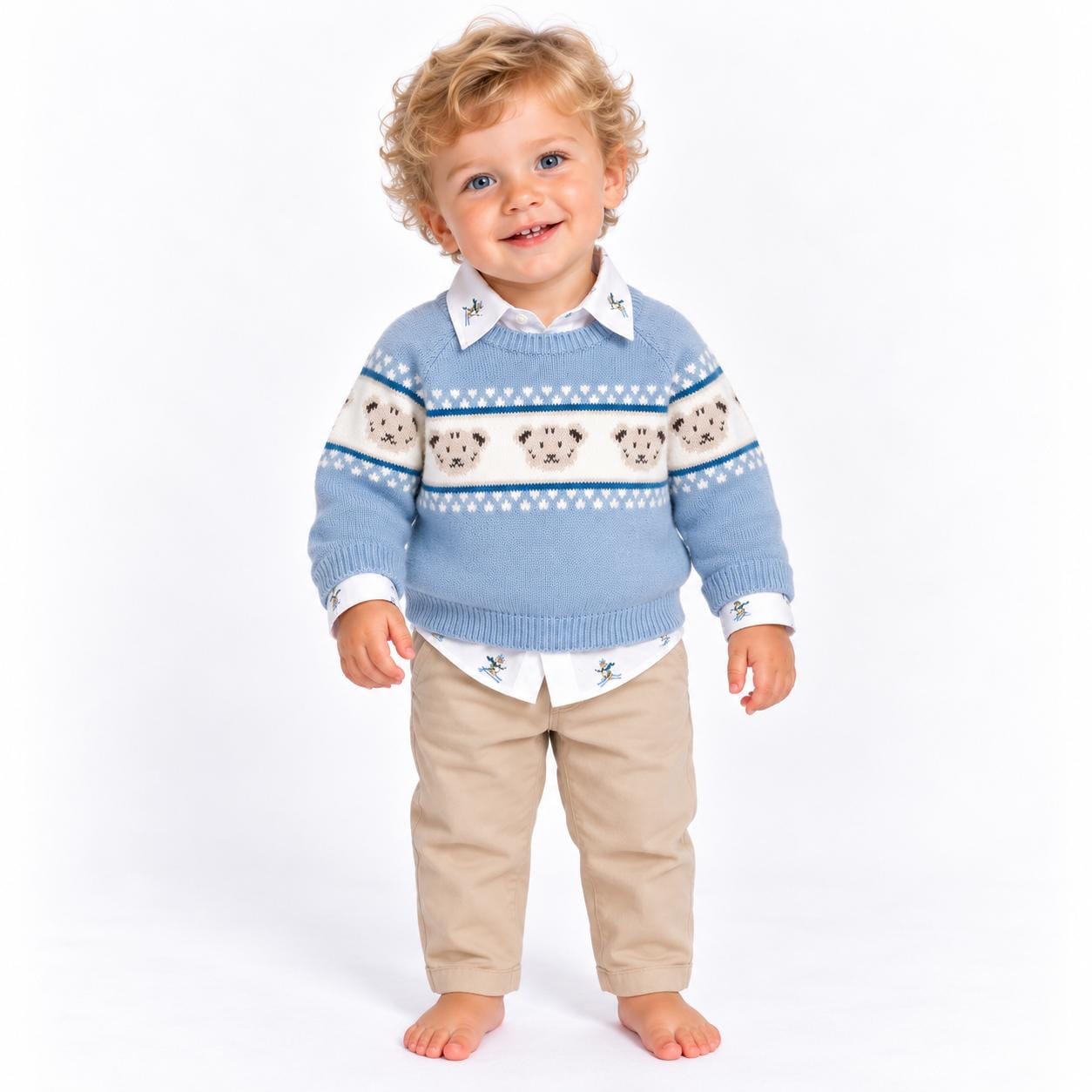 MAYORAL - Three Piece Trouser Set - Pale Blue