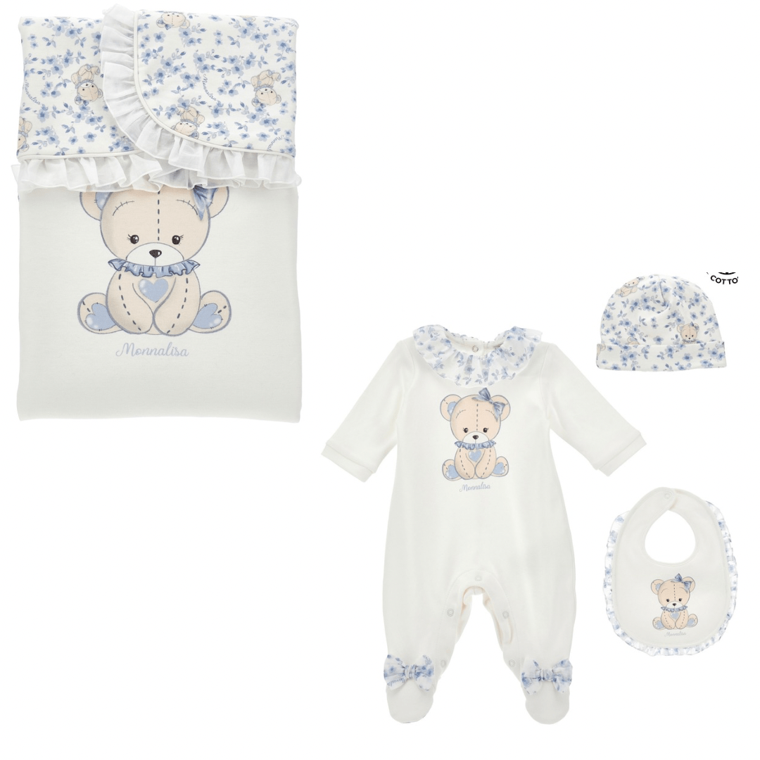 MONNALISA - Teddy Four Piece Set - Blue