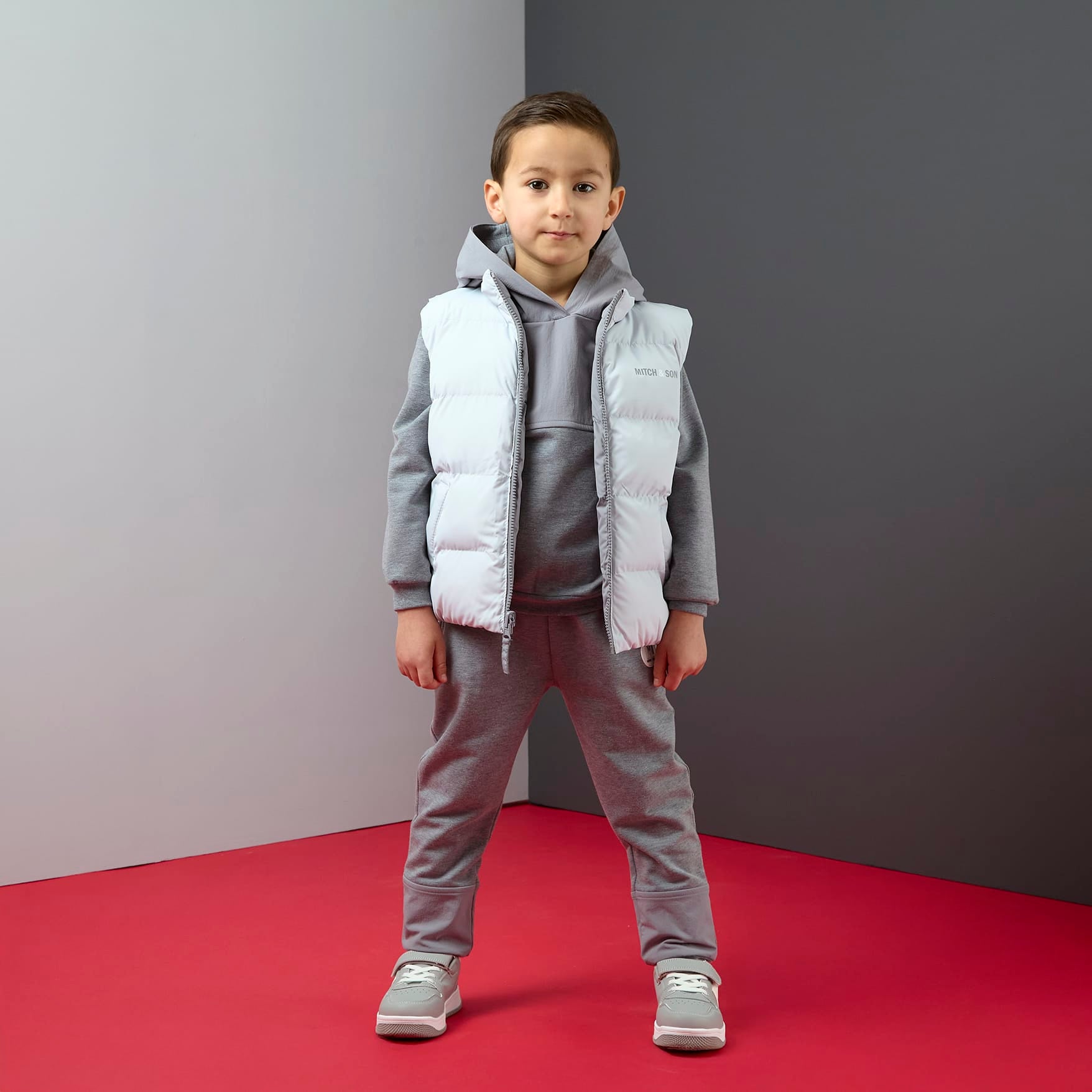 MITCH & SON - Dynamic Grey Tristan - Reversible Gilet - Grey