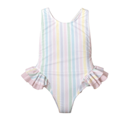 MEIA PATA -  Stripes Print Bahamas Swimsuit - Pastel