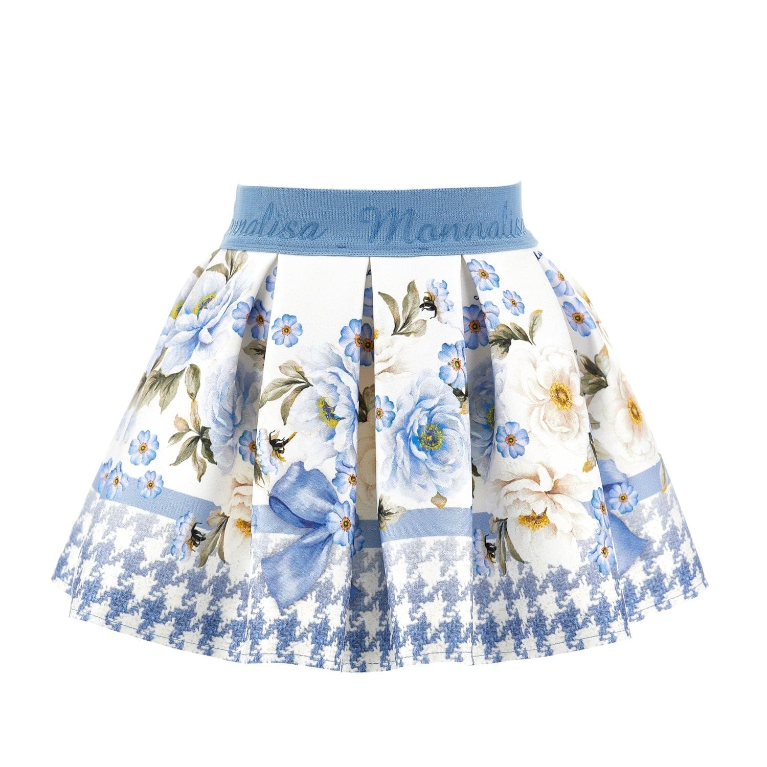 MONNALISA - Bebe Floral Skirt Set - Blue