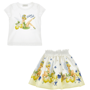 MONNALISA - Tinkerbell Top & Skirt Set - Yellow